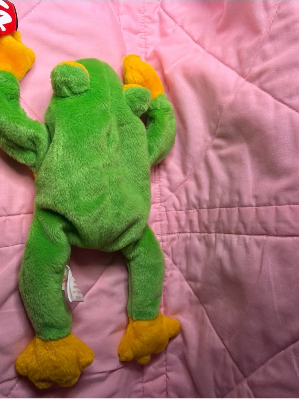 Vintage Ty Beanie Baby Smoochy the Frog 1997 Retired Original Plush toy Tags 90s